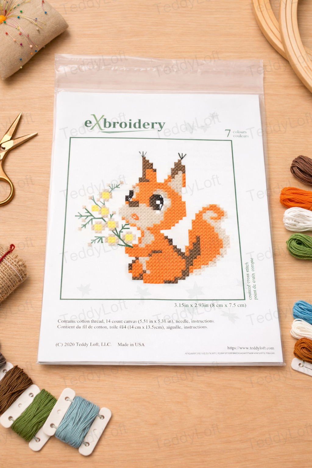 Squirrel with mimosa