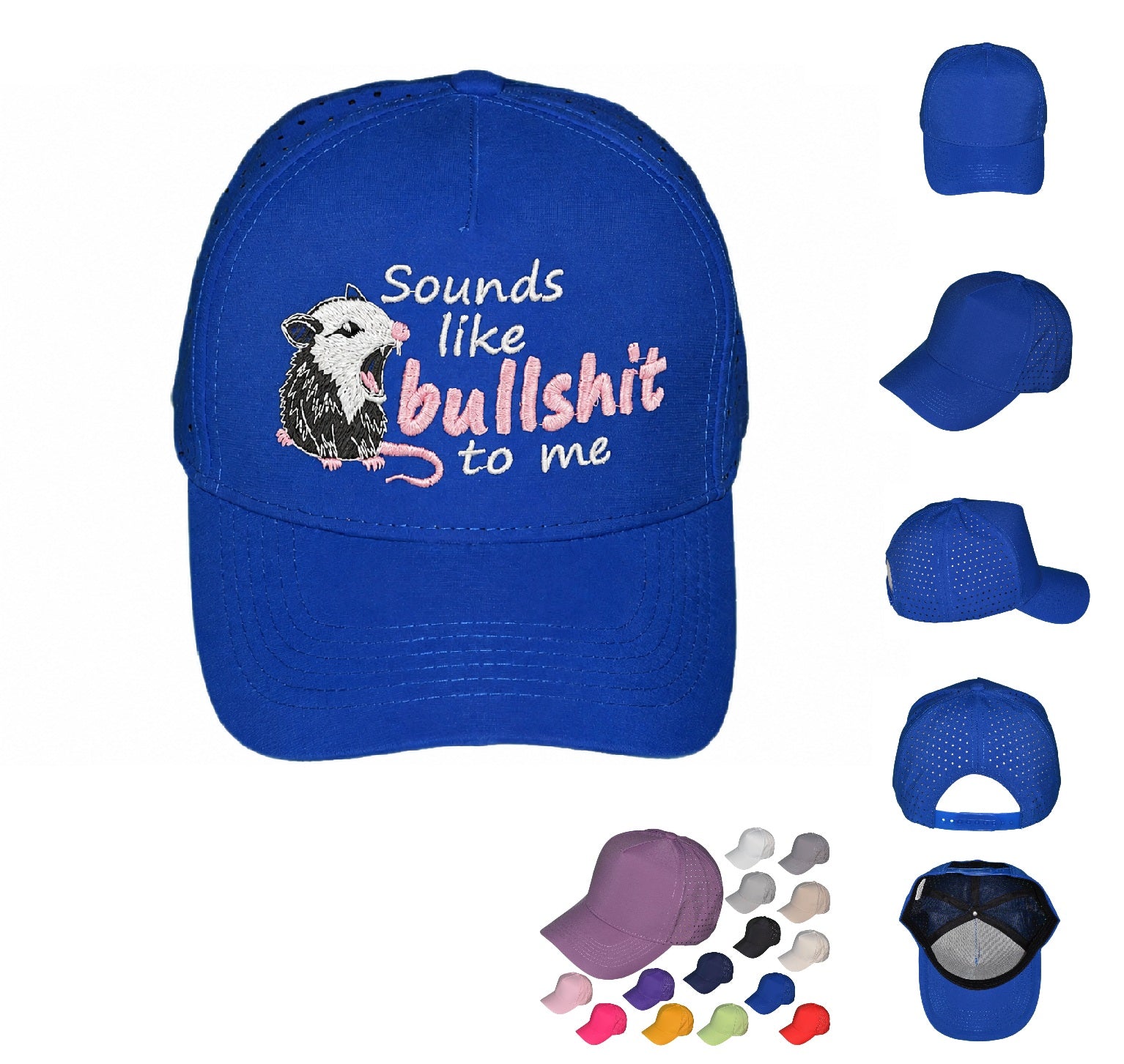 Trucker Hats 5 Panel "Sounds Like Bullshit to Me" - Breathable Water-Repellent