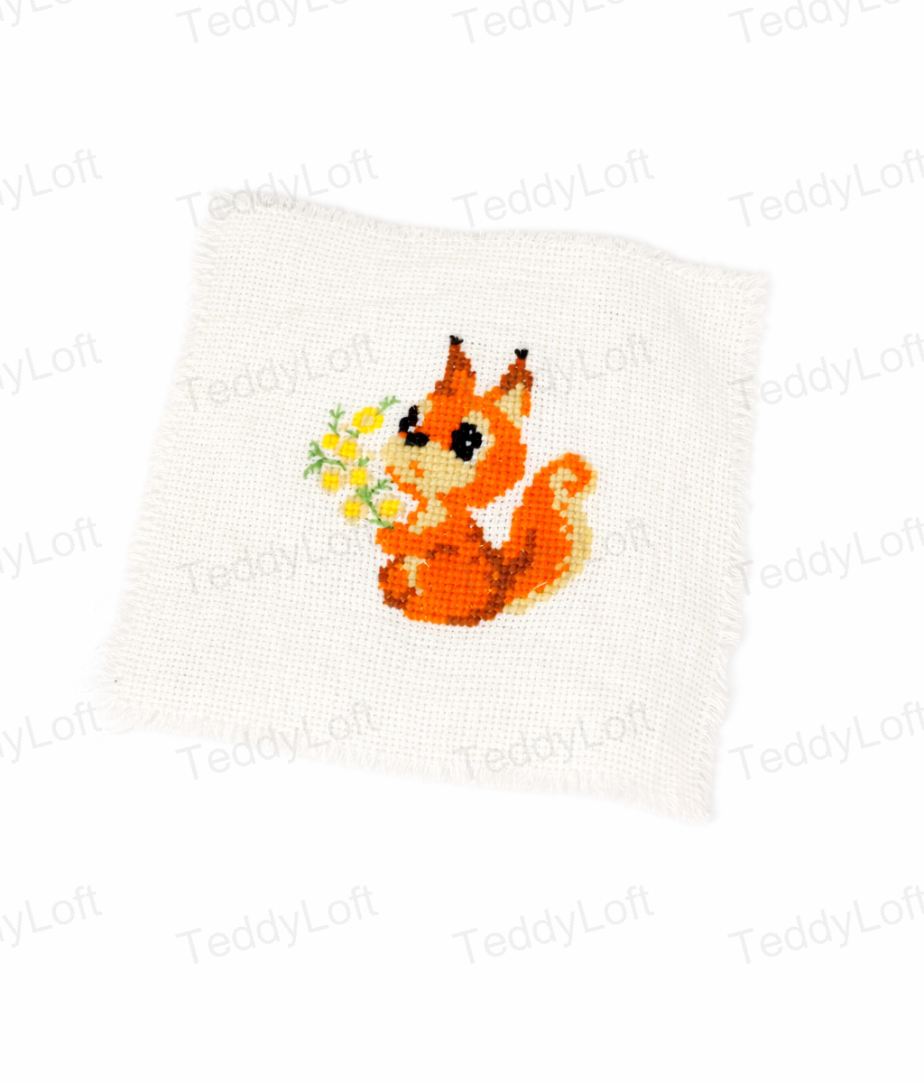 Squirrel with mimosa