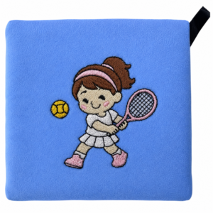 Tennis Player Girl Embroidery